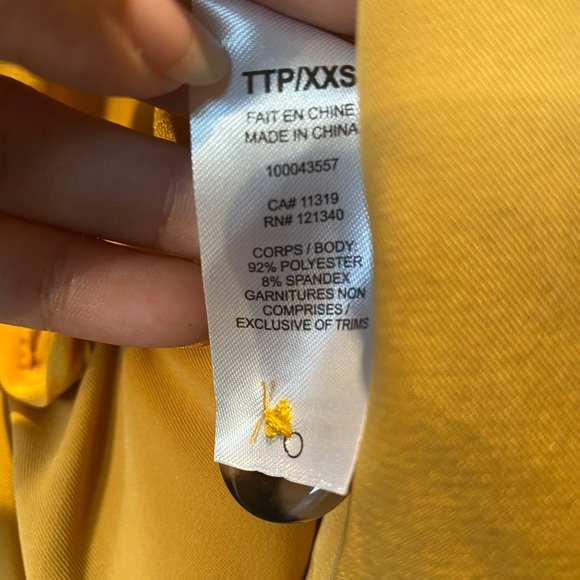 Dynamite Mustard cropped bomber jacket size XXS - Picture 10 of 11